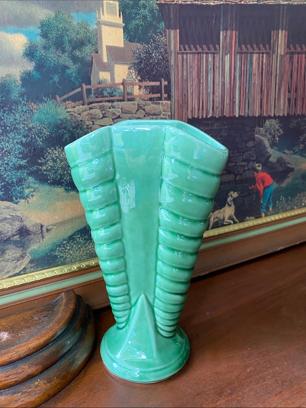 Vintage Shawnee Pottery Vase in an Art Deco Style